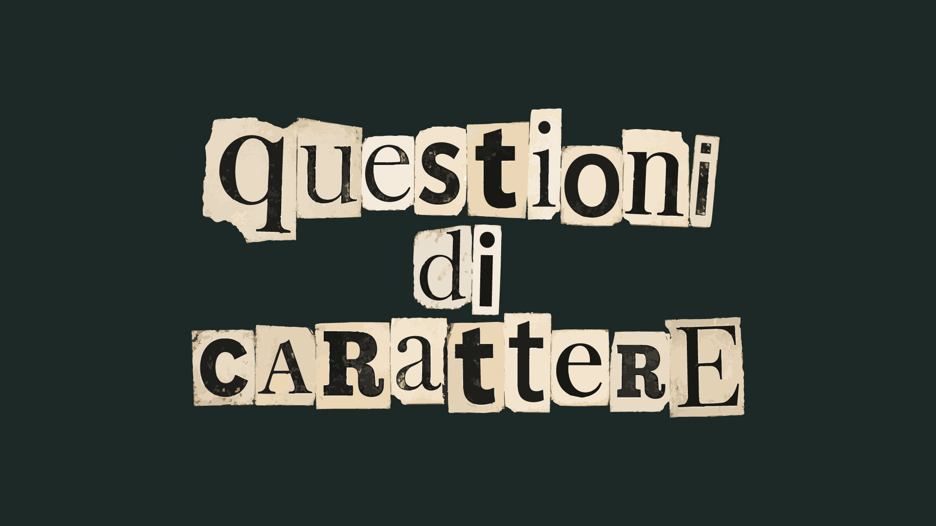 Questioni di carattere