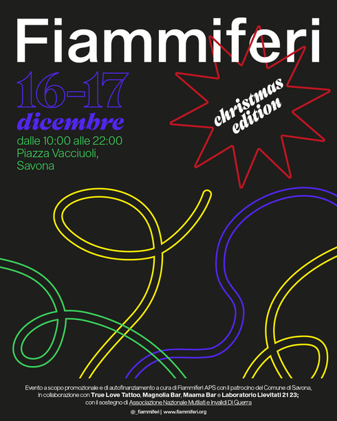 Fiammiferi Christmas Edition: a Savona arte, cultura e nuovi talenti