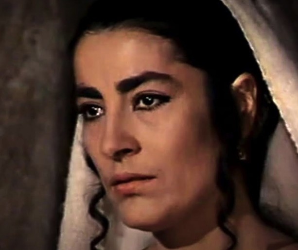Irene Papas nel ruolo di Penelope in Odissea, 1968