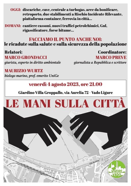 Vado: le mani sulla città
