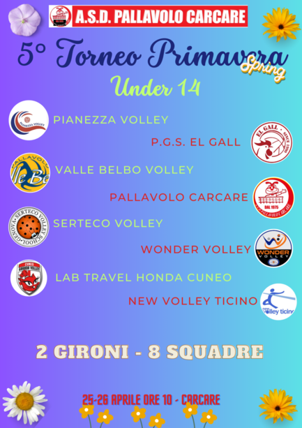 Volley: a Carcare il torneo Primavera