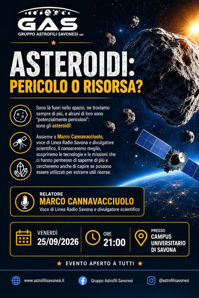 Asteroidi: pericolo o risorsa? Asteroidi: pericolo o risorsa?