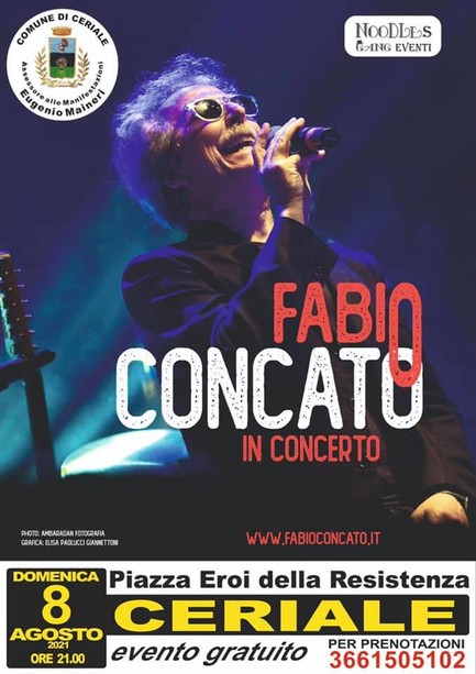 Fabio Concato in concerto a Ceriale