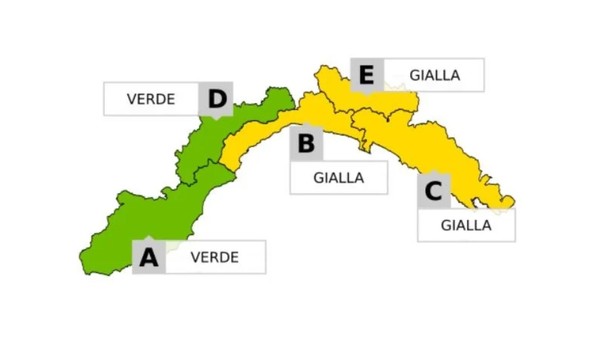 Meteo, prolungata l’allerta gialla