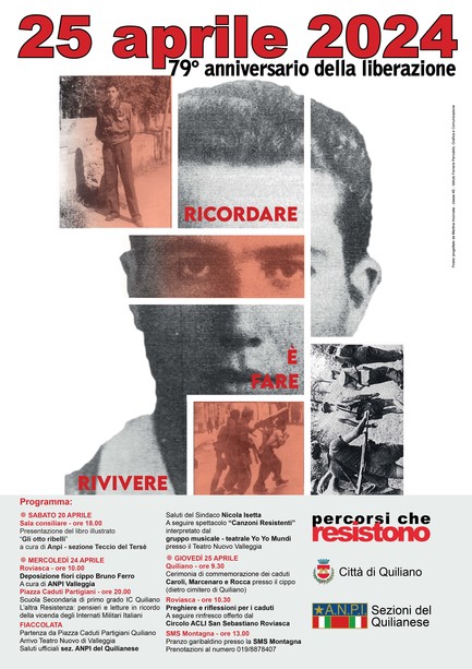 Quiliano celebra il 25 aprile