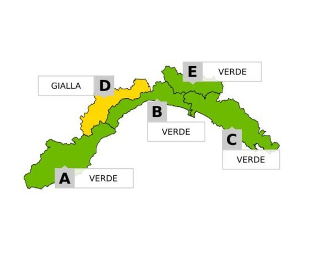 Allerta gialla per neve sui versanti padani di ponente Allerta gialla per neve sui versanti padani di ponente