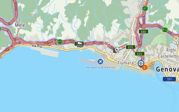 Maltempo, allagamenti sulla A10