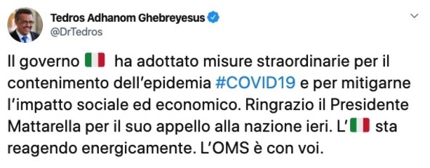 Coronavirus, gli aggiornamenti