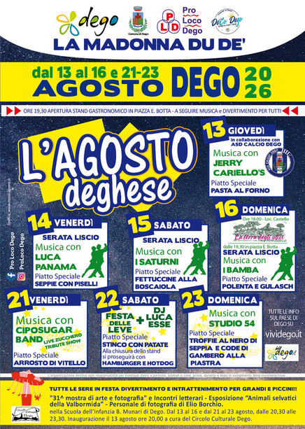 Agosto a Dego Agosto a Dego
