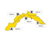Meteo, allerta gialla sulla Liguria