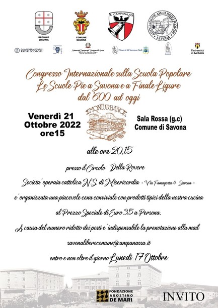 2022, Anno Calasanziano