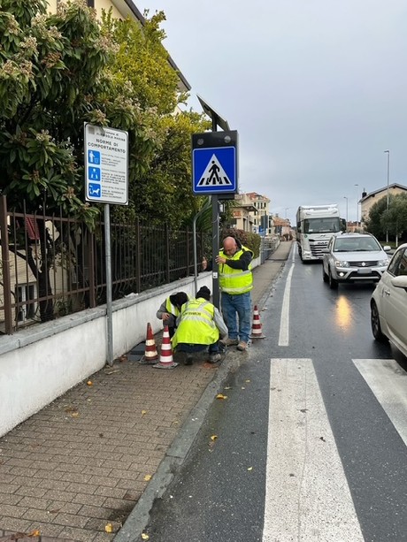 Albissola Marina, lavori per rendere più sicuri gli attraversamenti pedonali