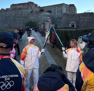 La fiamma olimpica attraversa Savona