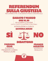 Riforma Nordio: sabato il dibattito a Savona