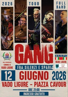Vado: stasera i Gang tra silenzi e spari Vado: stasera i Gang tra silenzi e spari