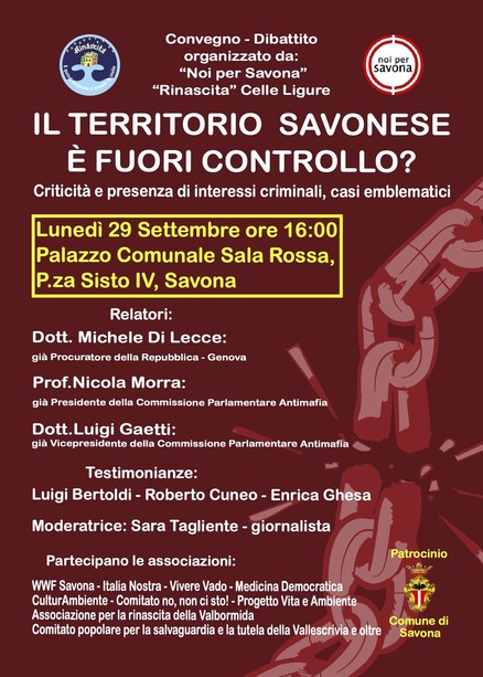 Il territorio savonese è fuori controllo?