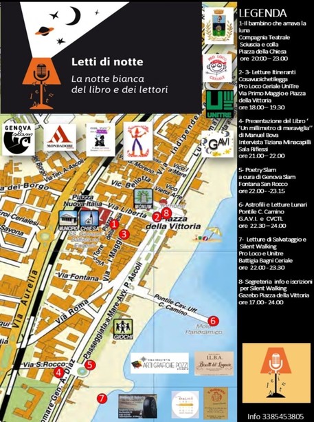 A Ceriale la notte bianca del libro