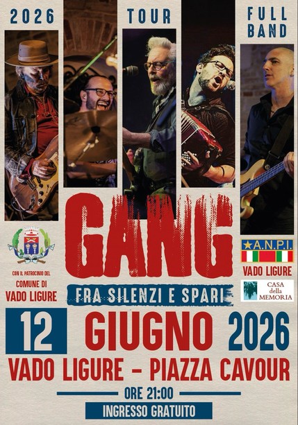 Vado: stasera i Gang tra silenzi e spari Vado: stasera i Gang tra silenzi e spari