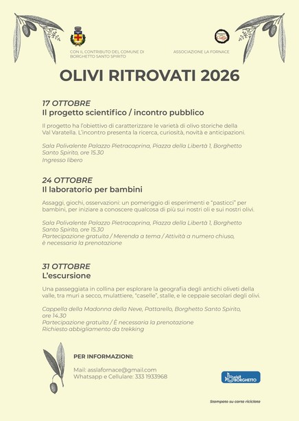 Olivi ritrovati Olivi ritrovati