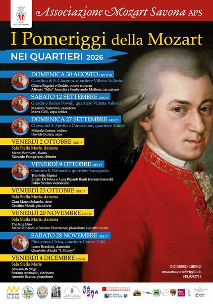 Tornano in darsena i pomeriggi della Mozart Tornano in darsena i pomeriggi della Mozart