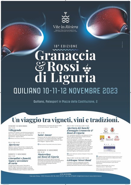 Quiliano si tinge di Granaccia e rossi di Liguria