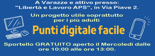 A Varazze uno sportello digitale gratuito