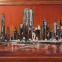 Patrizia Macchia, SKYLINE, olio su tela, cm. 100x80 Patrizia Macchia, SKYLINE, olio su tela, cm. 100x80