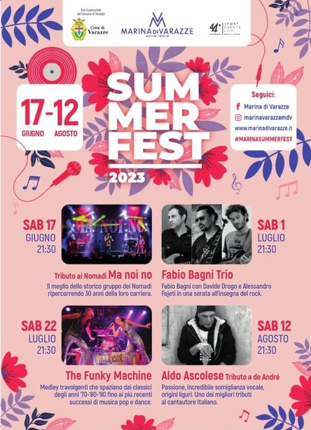 Marina di Varazze: i concerti dell'estate