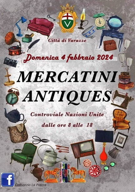 Domani a Varazze il mercatino antiquario
