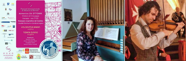 Tiziana Zunino e Volodymyr Baran in concerto a Varazze