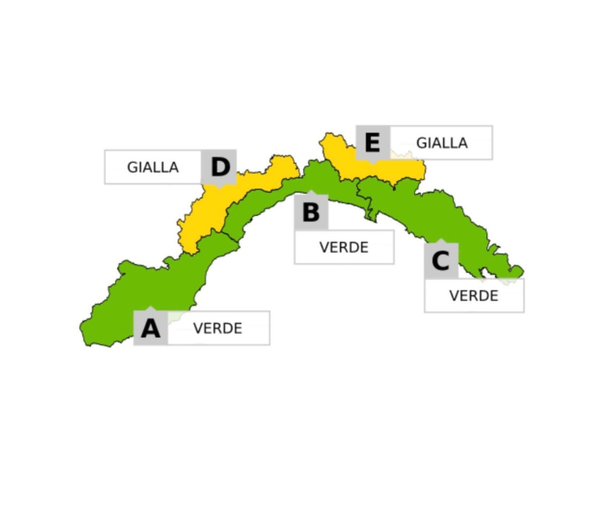 Meteo, allerta neve nell'entroterra Meteo, allerta neve nell'entroterra