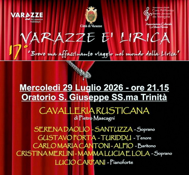 A Varazze la Cavalleria Rusticana di Pietro Mascagni