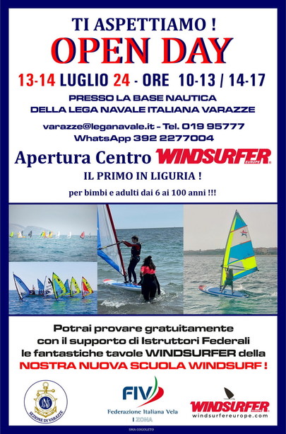 Apre a Varazze un centro Classe Windsurfer