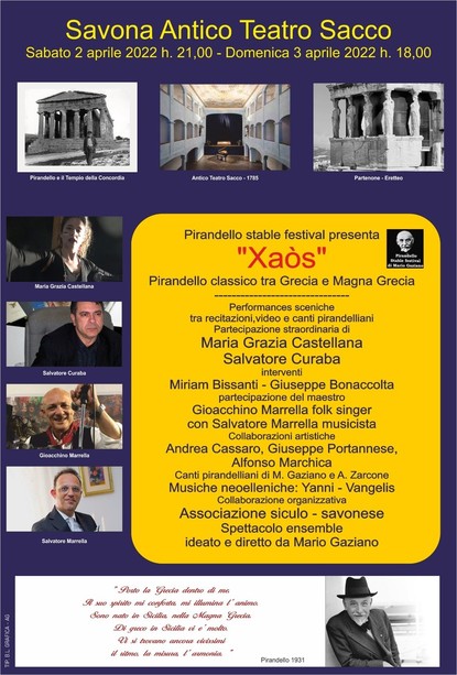 Xaòs. Pirandello tra Grecia e Magna Grecia