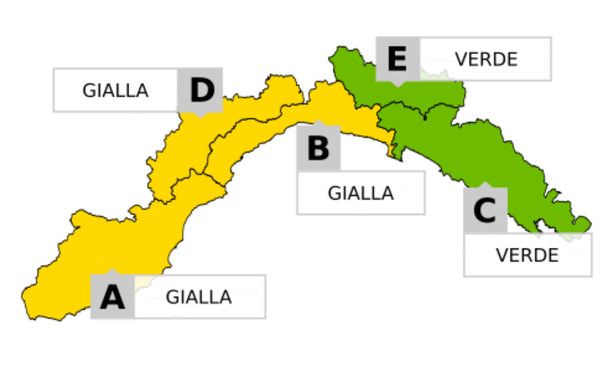 Piogge e mareggiate: allerta gialla sulla Liguria di centro ponente