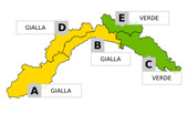Piogge e mareggiate: allerta gialla sulla Liguria di centro ponente