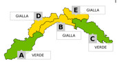 Meteo, allerta gialla per temporali