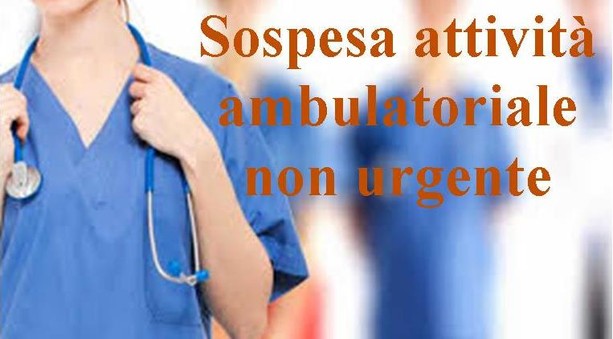 ASL 2: sospese le attività chirurgiche e ambulatoriali non urgenti