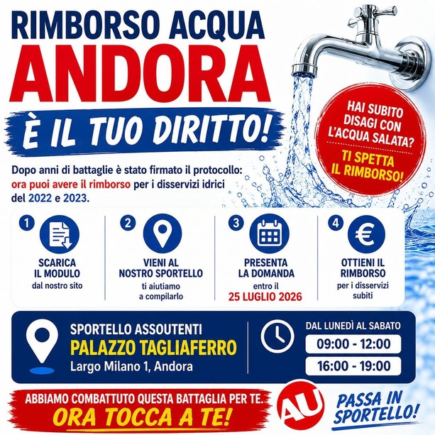 Acqua salata ad Andora, ultimi giorni per chiedere il risarcimento Acqua salata ad Andora, ultimi giorni per chiedere il risarcimento