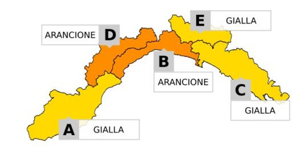 Maltempo: l'allerta diventa arancione