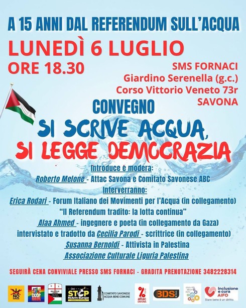 Si scrive acqua, si legge democrazia Si scrive acqua, si legge democrazia