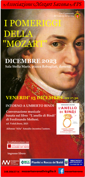 Umberto Bindi protagonista alla &amp;quot;Mozart&amp;quot; di Savona - Lanuovasavona.it