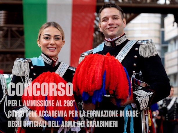 Carabinieri, concorso per 65 allievi ufficiali Carabinieri, concorso per 65 allievi ufficiali