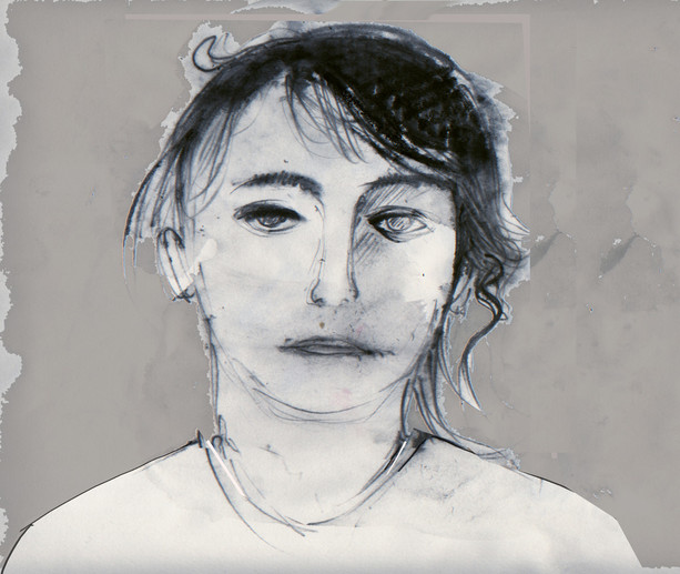 Camille Claudel in un disegno di Mimmo Lombezzi