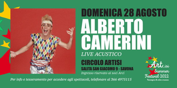 Domenica all'Artisi Alberto Camerini, icona degli anni '80