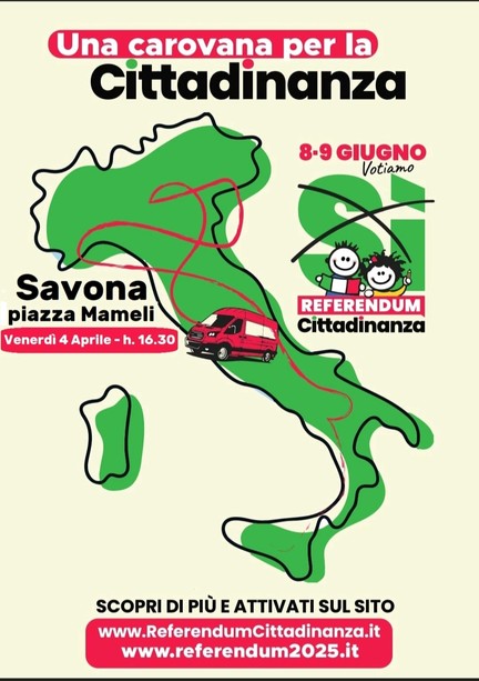 Arriva a Savona la carovana per la cittadinanza
