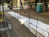 Corso Italia, schiacciasassi in comune