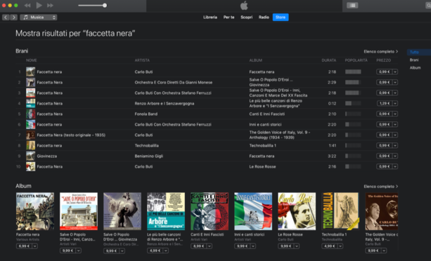 25 aprile: Apple e gli inni fascisti su iTunes