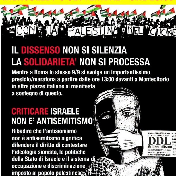 Libera critica ad Israele: siamo al reato d'opinione Libera critica ad Israele: siamo al reato d'opinione