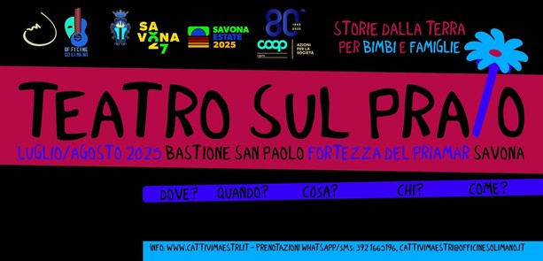 Savona, teatro sul prato al Priamar
